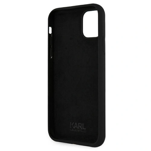 Etui Karl Lagerfeld KLHCN65SLKHBK Apple iPhone 11 Pro Max czarny/black hardcase Silicone Karl`s Head