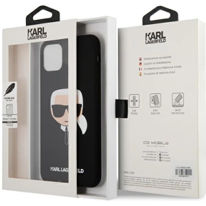 Hurtownia GSM - Etui Karl Lagerfeld KLHCN65SLKHBK Apple iPhone 11 Pro Max czarny/black hardcase Silicone Karl`s Head - KLD496BLK - {ean13} - Hurt