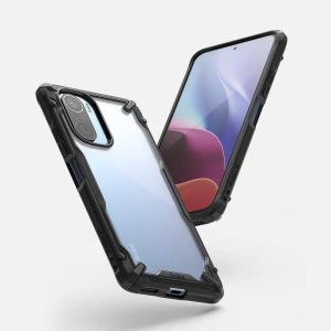 Hurtownia GSM - Etui Ringke Fusion-X Design Xiaomi Mi 11i/Mi 11X/Pocophone F3/Redmi K40/K40 Pro/K40 Pro Plus Camo (Moro) Black - RGK1407MBL - {ean13} - Hurt