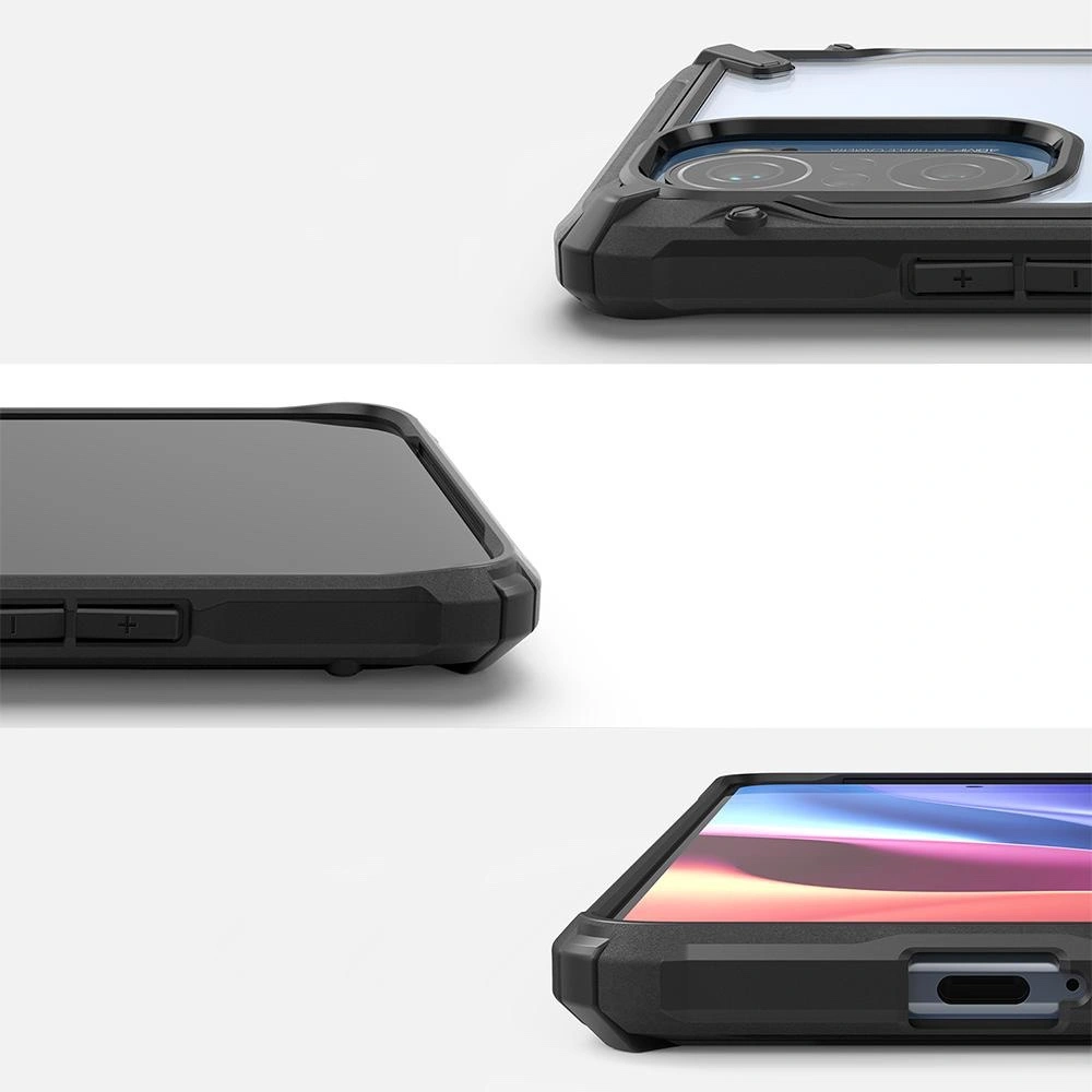 Hurtownia GSM - Etui Ringke Fusion-X Design Xiaomi Mi 11i/Mi 11X/Pocophone F3/Redmi K40/K40 Pro/K40 Pro Plus Camo (Moro) Černá - RGK1407MBL - {ean13} - Hurt