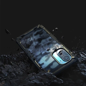 Hurtownia GSM - Etui Ringke Fusion-X Design Xiaomi Mi 11i/Mi 11X/Pocophone F3/Redmi K40/K40 Pro/K40 Pro Plus Camo (Moro) Black - RGK1407MBL - {ean13} - Hurt