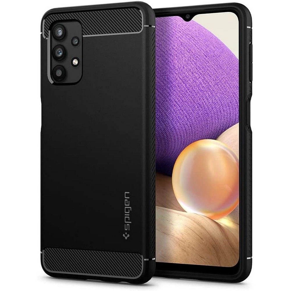 Hurtownia GSM - Etui Spigen Rugged Armor Samsung Galaxy A32 5G matně černé - SPN1617BLK - {ean13} - Hurt