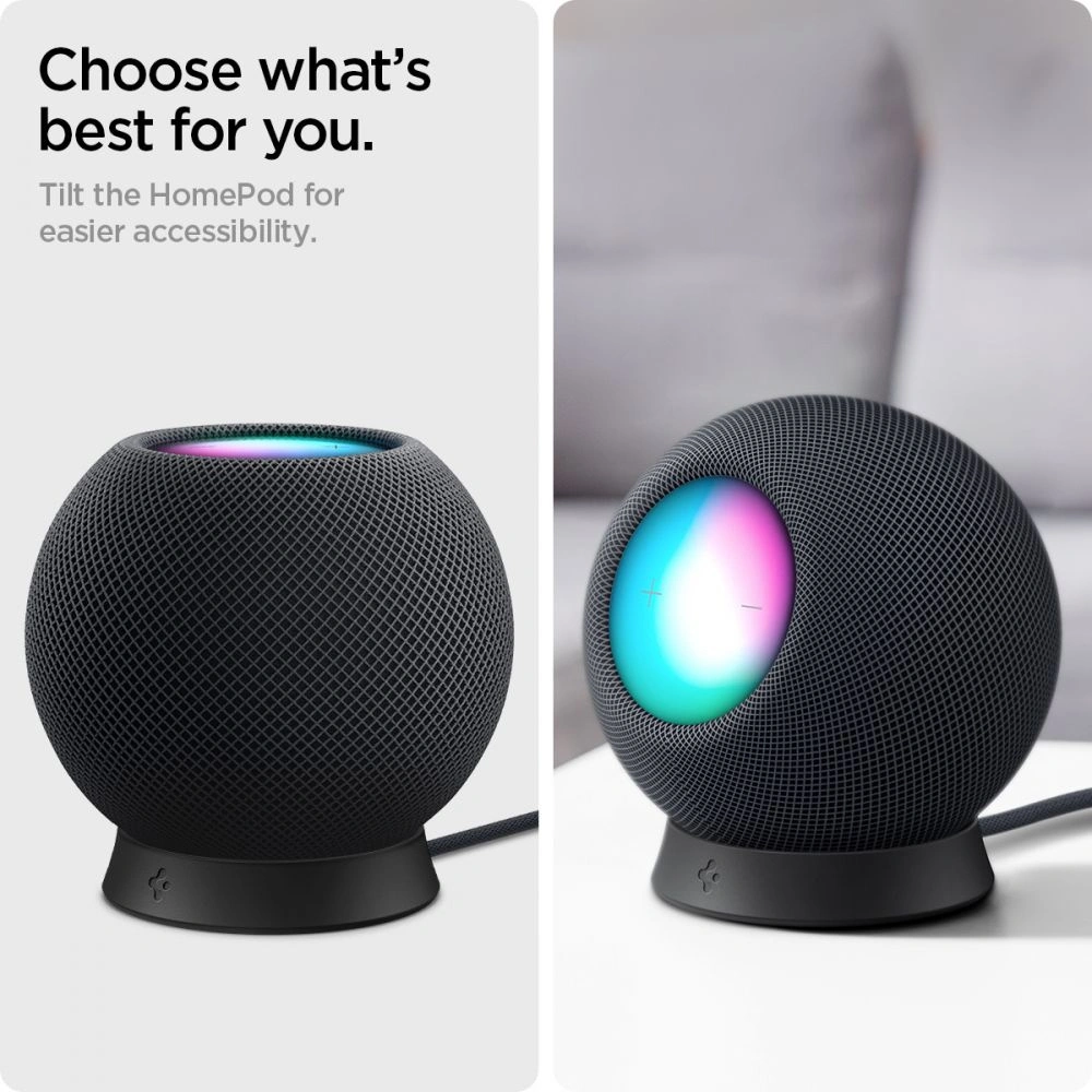 Hurtownia GSM - Podstavec Spigen Silicone Fit Apple HomePod mini Stojan Černý - SPN1620BLK - {ean13} - Hurt