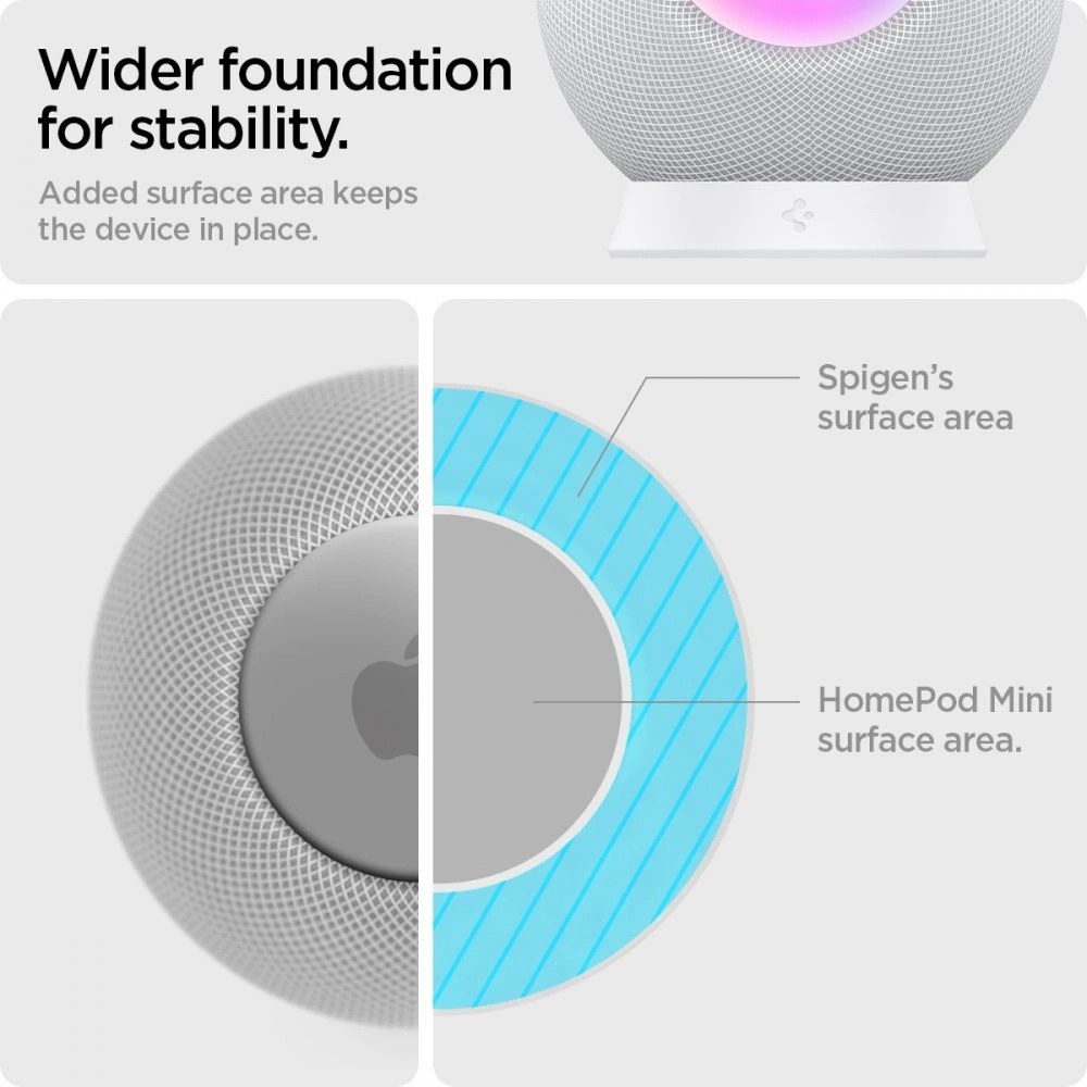 Hurtownia GSM - Podstawka Spigen Silicone Fit Apple HomePod mini Stand White - SPN1621WHT - {ean13} - Hurt