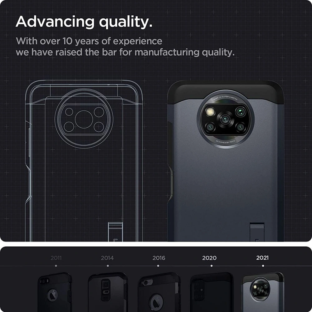 Hurtownia GSM - Etui Spigen Tough Armor Pocophone X3 Pro/X3 NFC Metal Slate - SPN1622MTL - {ean13} - Hurt