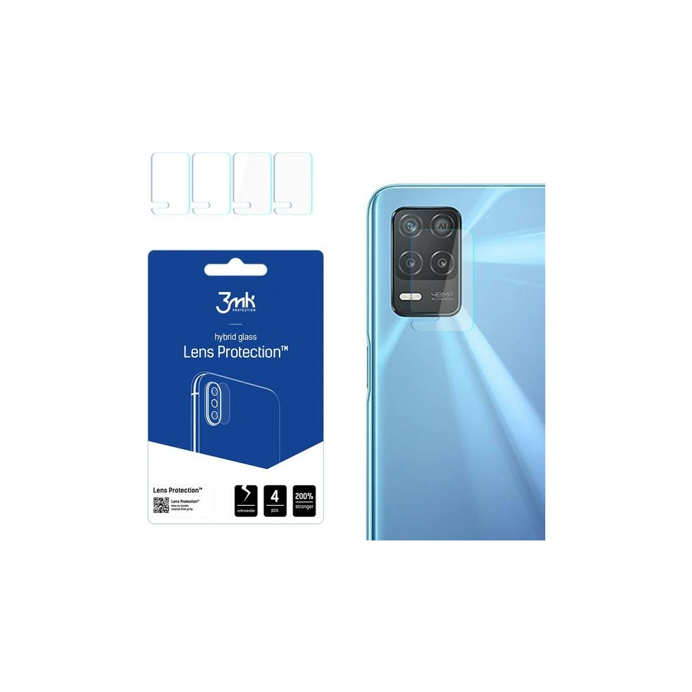 Hurtownia GSM - Szkło hybrydowe na obiektyw aparatu 3MK Lens Protection Realme 8 5G [4 PACK] - 3MK1677 - {ean13} - Hurt