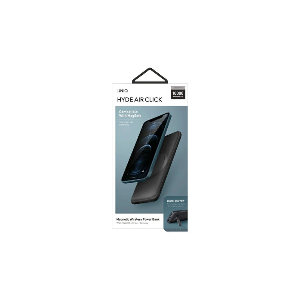 Hurtownia GSM - UNIQ Powerbank indukční Hyde Air Click 10000mAh USB-C 20W PD Rychlé bezdrátové nabíjení tmavě šedý/dark grey - UNIQ377GRY - {ean13} - Hurt
