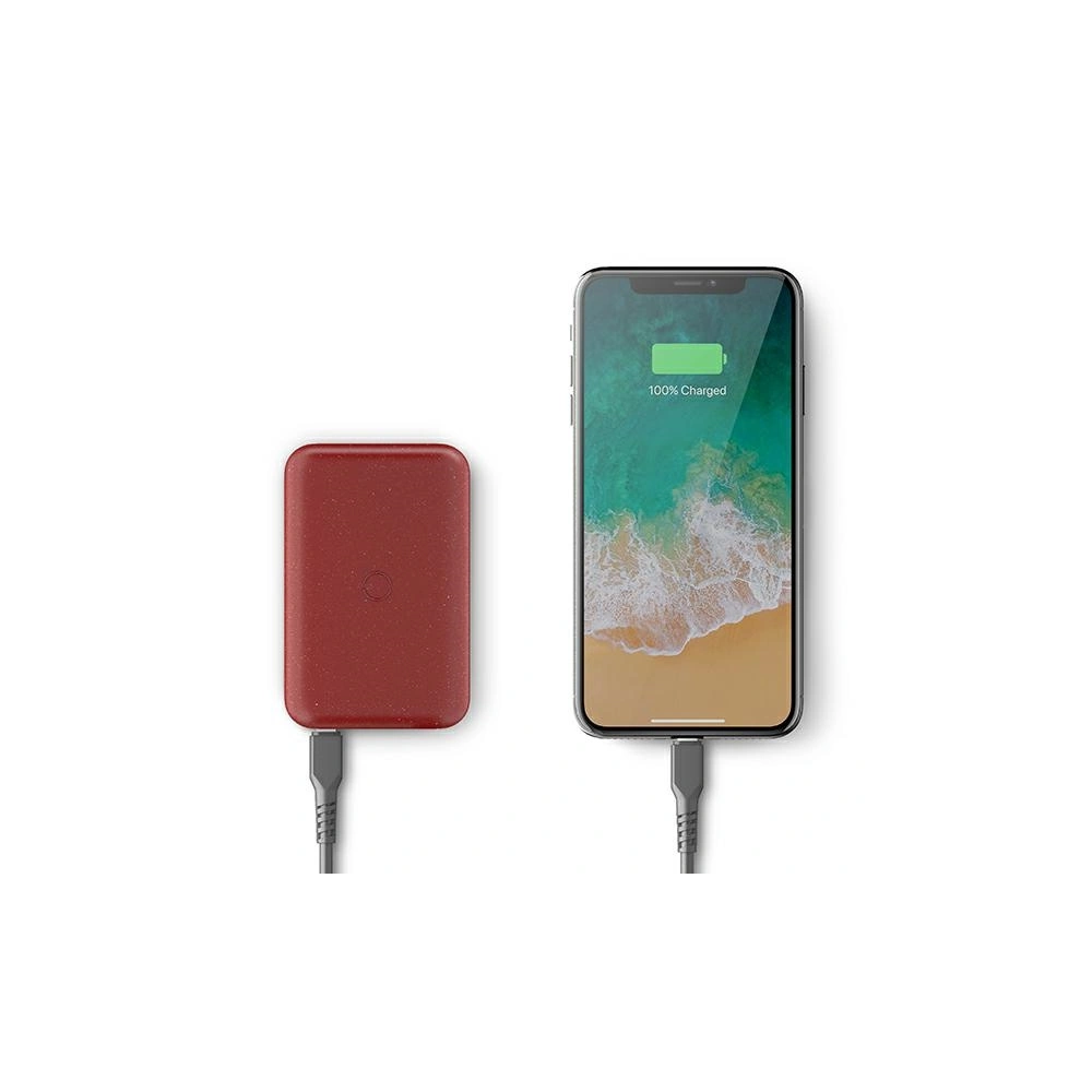 Hurtownia GSM - UNIQ Powerbank indukcyjny Hyde Air 10000mAh USB-C 18W PD Fast Wireless bordowy/maroon - UNIQ378MAR - {ean13} - Hurt
