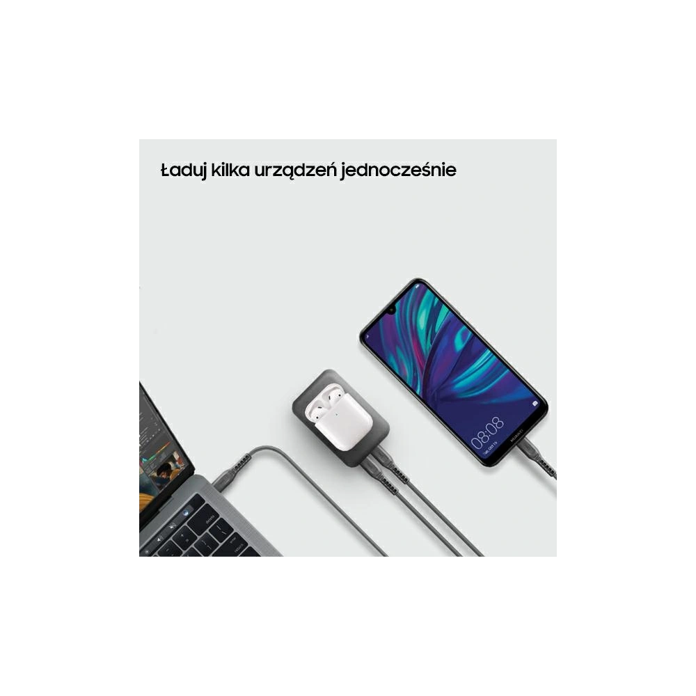 Wholesale UNIQ Powerbank Hyde Air 10000mAh USB-C 18W PD Fast Wireless dark grey - UNIQ379GRY - {ean13} - Hurt