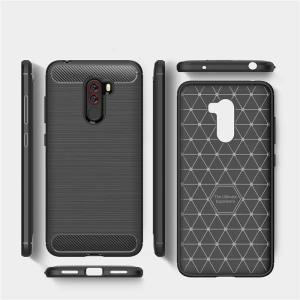 Etui HS Case SOLID TPU Pocophone F1 Black + Szkło