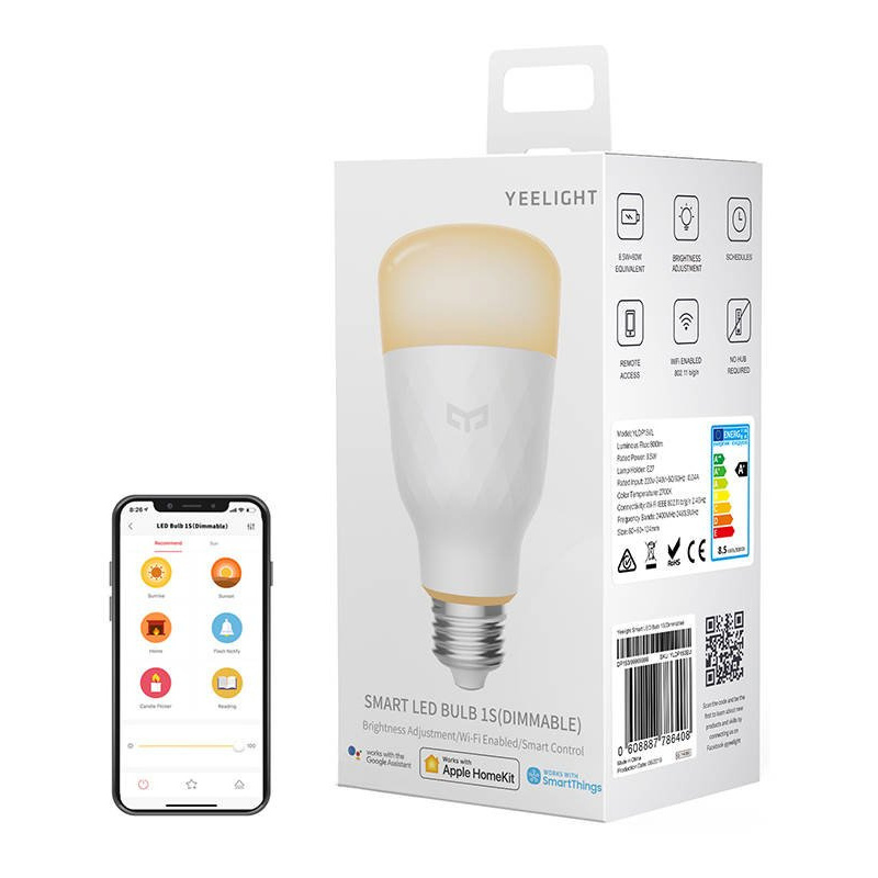 Yeelight Distributor - 608887786408 - YLT017WHT - Yeelight LED Light Smart Bulb 1S (White) - B2B homescreen