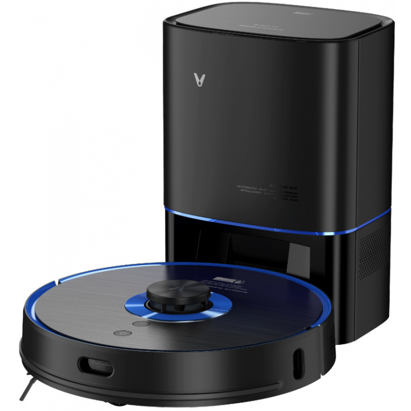Viomi Distributor - 6923185680901 - VMI024BLK - Intelligent vacuum cleaner Viomi S9-UV with emptying station (black) - B2B homescreen