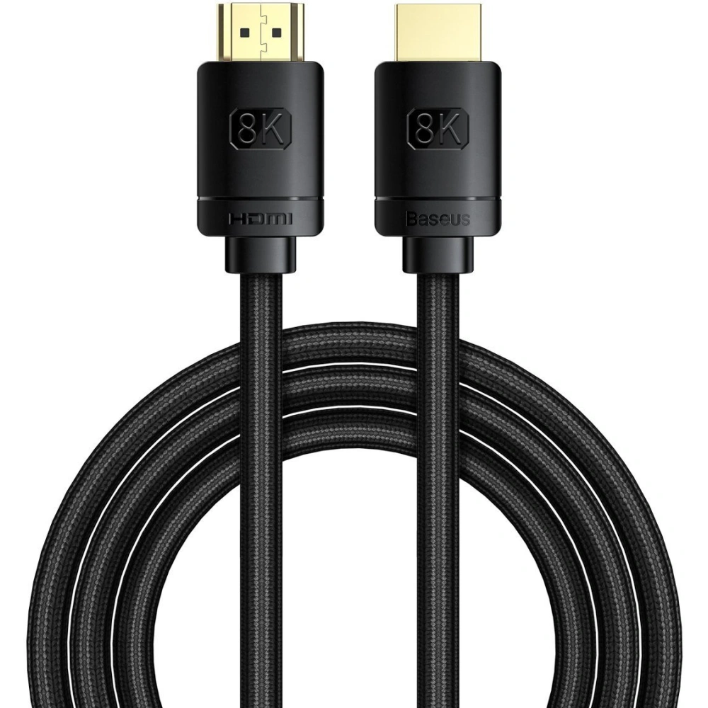 Hurtownia GSM - Kabel HDMI 2.1 Baseus High Definition Series, 8K 60Hz, 3D, HDR, 48Gbps, 2m (černý) - BSU2691BLK - {ean13} - Hurt