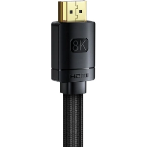 Kabel HDMI 2.1 Baseus High Definition Series, 8K 60Hz, 3D, HDR, 48Gbps, 2m (czarny)