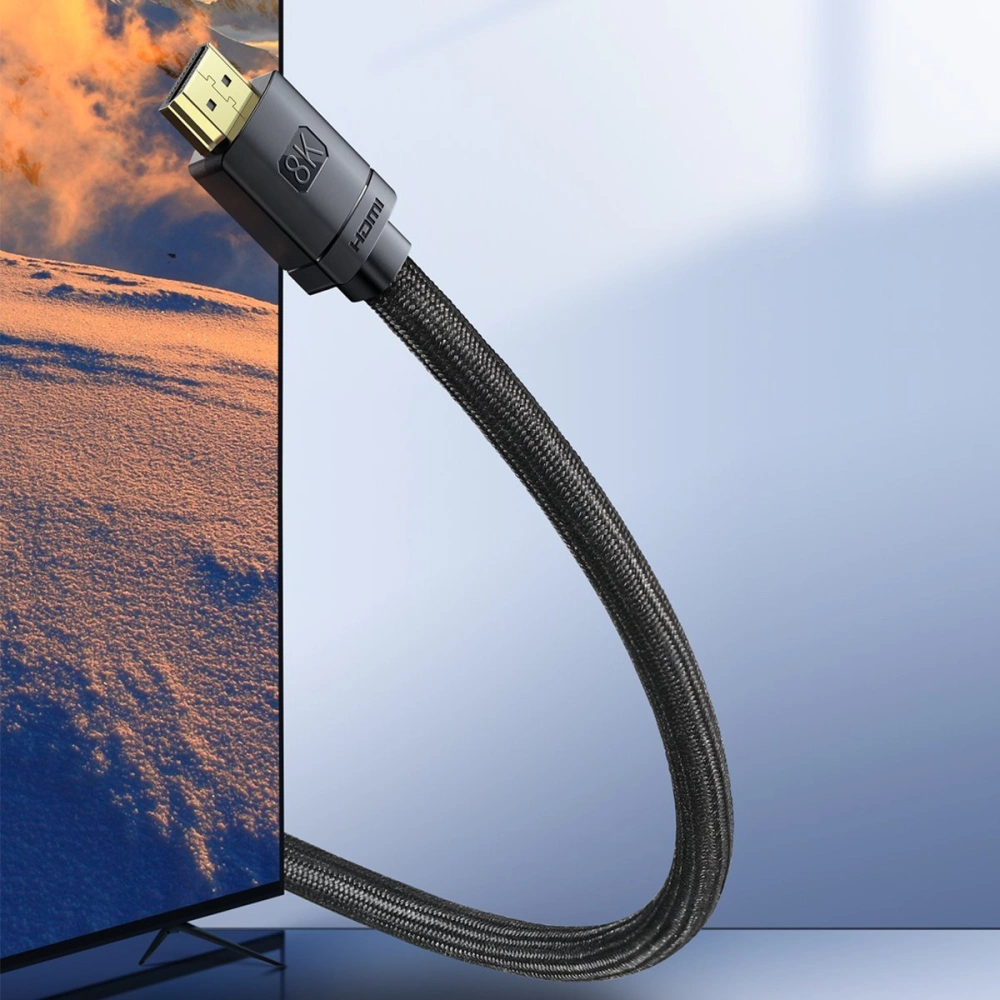 Hurtownia GSM - Kabel HDMI 2.1 Baseus High Definition Series, 8K 60Hz, 3D, HDR, 48Gbps, 2m (czarny) - BSU2691BLK - {ean13} - Hurt
