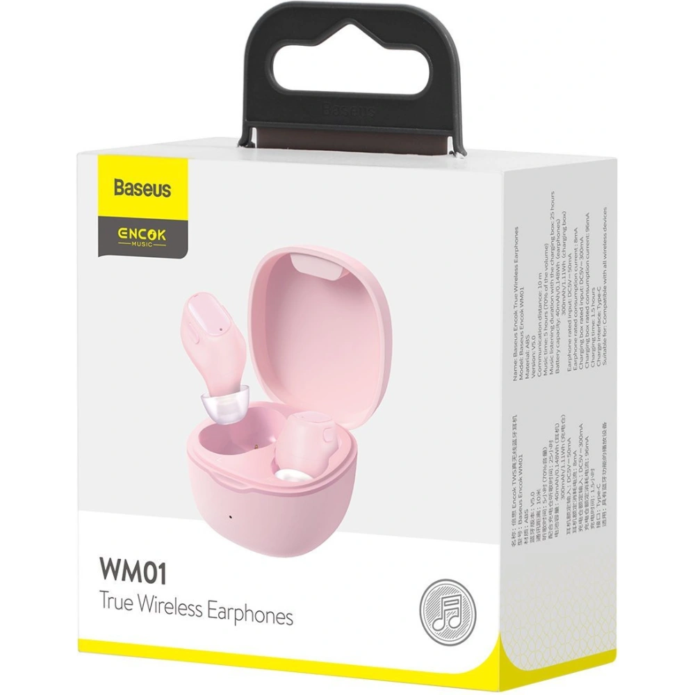 Hurtownia GSM - Sluchátka TWS Baseus Encok WM01 (růžové) - BSU2692PNK - {ean13} - Hurt