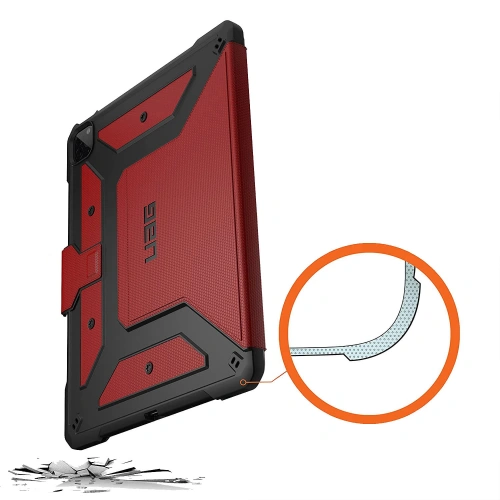 Etui UAG Urban Armor Gear Metropolis Apple iPad Pro 12.9 2020/2021 (4. i 5. generacji) z uchwytem do Apple Pencil (czerwona)