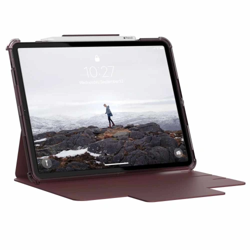Etui UAG Urban Armor Gear Lucent [U] Apple iPad Pro 12.9 2020/2021 (4. i 5. generacji) z uchwytem do Apple Pencil (aubergine/dus