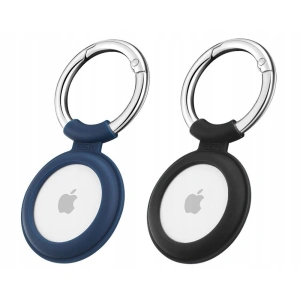 Silikonowe etui ESR Cloud Apple AirTag Blue & Black