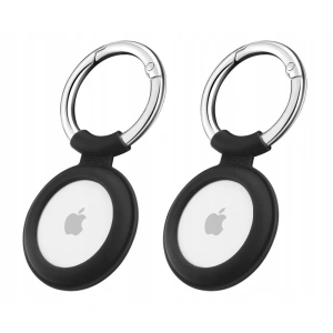 Silikonowe etui ESR Cloud Apple AirTag Black & Black