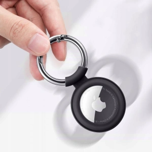 Silikonowe etui ESR Cloud Apple AirTag Black & Black