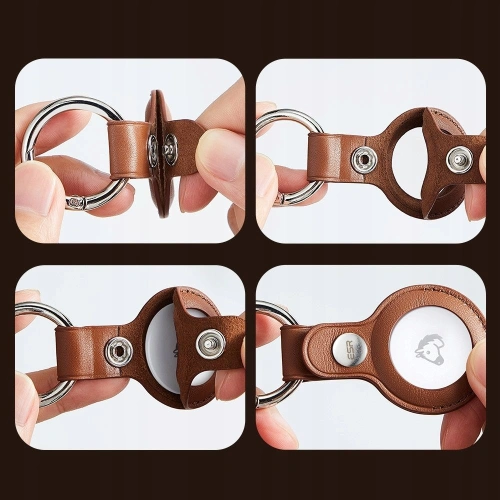 Etui ze skóry ekologicznej ESR Metro Apple AirTag Black