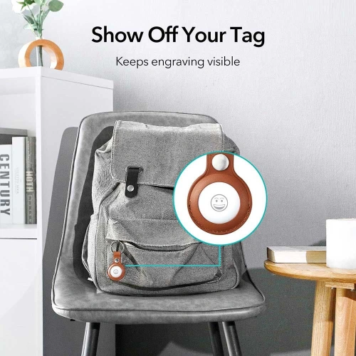 Etui ze skóry ekologicznej ESR Metro Apple AirTag Black