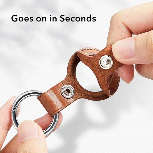 Etui ze skóry ekologicznej ESR Metro Apple AirTag Blue