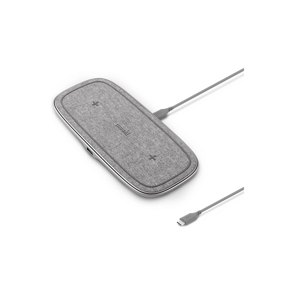 Wholesale Moshi Sette Q Dual Qi Wireless Charger (Nordic Gray) - MOSH144GRY - {ean13} - Hurt