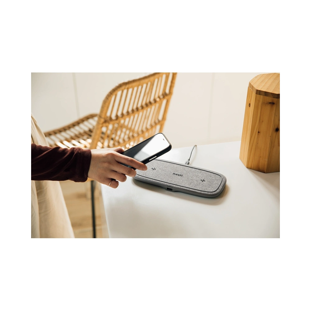Wholesale Moshi Sette Q Dual Qi Wireless Charger (Nordic Gray) - MOSH144GRY - {ean13} - Hurt