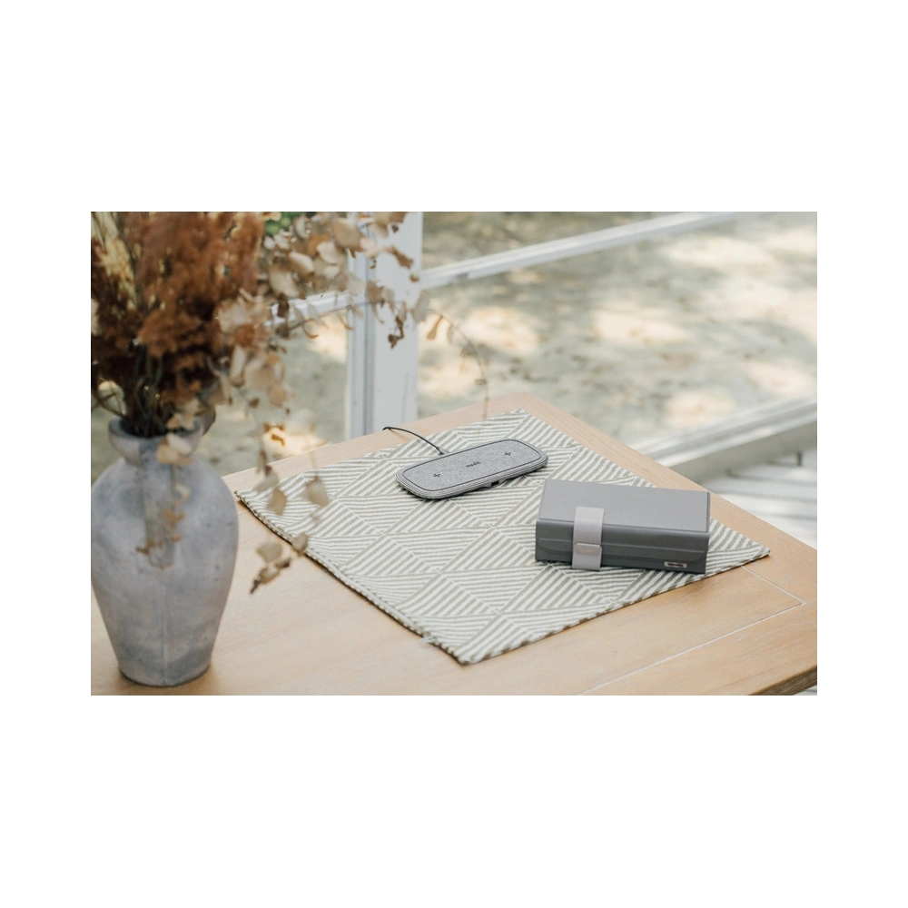 Hurtownia GSM - Dvojitá bezdrátová indukční nabíječka Moshi Sette Q Qi (Nordic Grey) - MOSH144GRY - {ean13} - Hurt