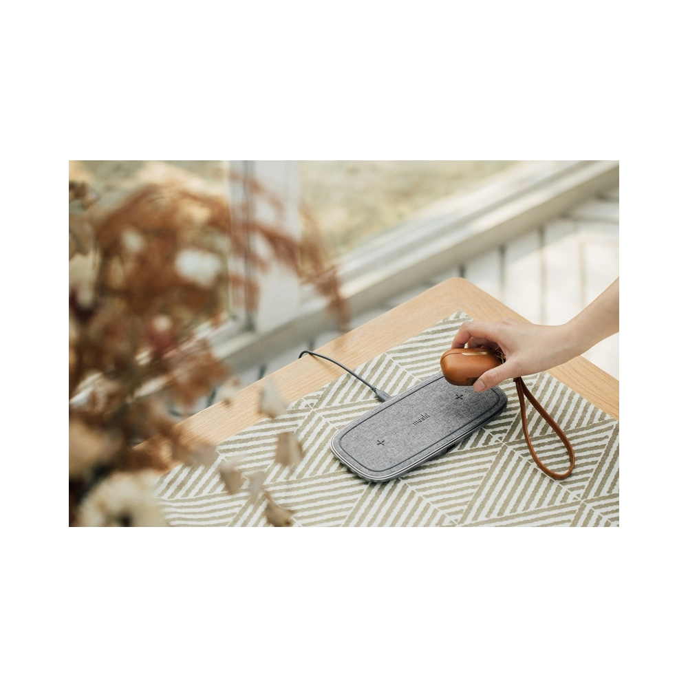 Wholesale Moshi Sette Q Dual Qi Wireless Charger (Nordic Gray) - MOSH144GRY - {ean13} - Hurt