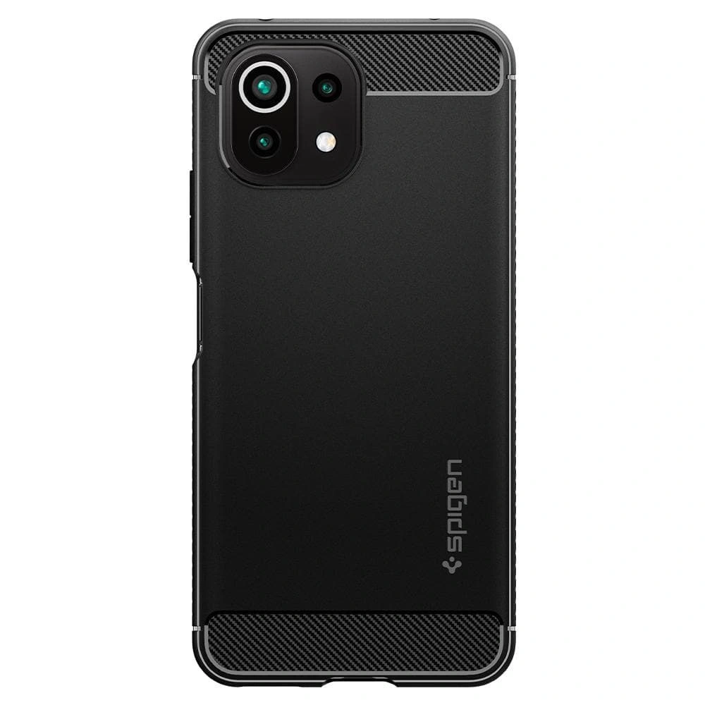 Hurtownia GSM - Etui Spigen Rugged Armor Xiaomi Mi 11 Lite LTE/5G matná černá - SPN1624BLK - {ean13} - Hurt