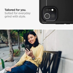 Hurtownia GSM - Etui Spigen Rugged Armor Xiaomi Mi 11 Lite LTE/5G Matte Black - SPN1624BLK - {ean13} - Hurt