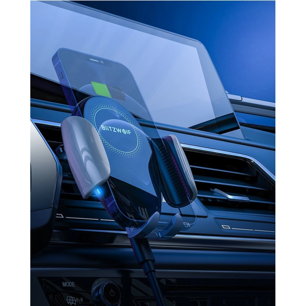 Wholesale Wireless Charging Electric Car Phone Holder BlitzWolf BW-CW3 Qi 15W - BLZ370 - {ean13} - Hurt