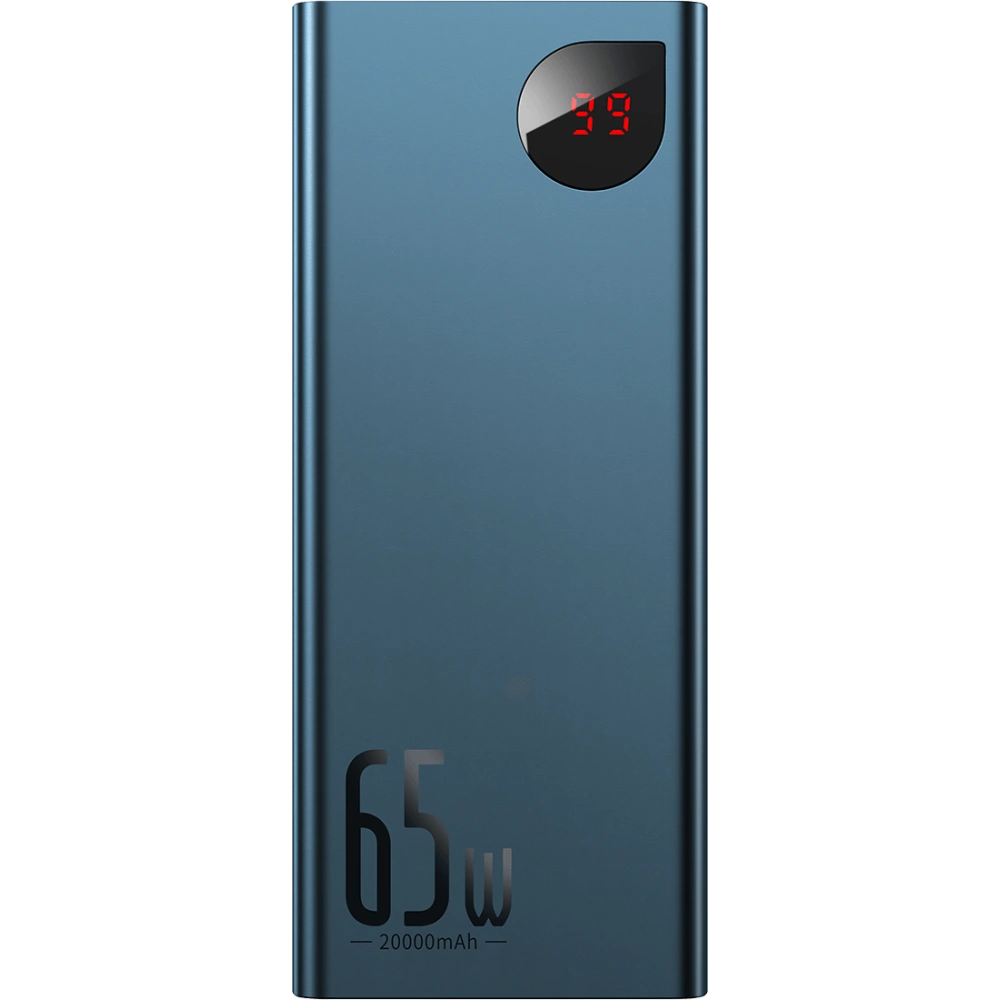 Hurtownia GSM - PowerBank Baseus Adaman Metal 20000mAh, PD, QC 3.0, 65W, 2xUSB + USB-C + micro USB, (modrý) - BSU2697BLU - {ean13} - Hurt