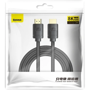 Hurtownia GSM - Kabel HDMI 2.1 Baseus High Definition Series, 8K 60Hz, 3D, HDR, 48Gbps, 3m (czarny) - BSU2698BLK - {ean13} - Hurt