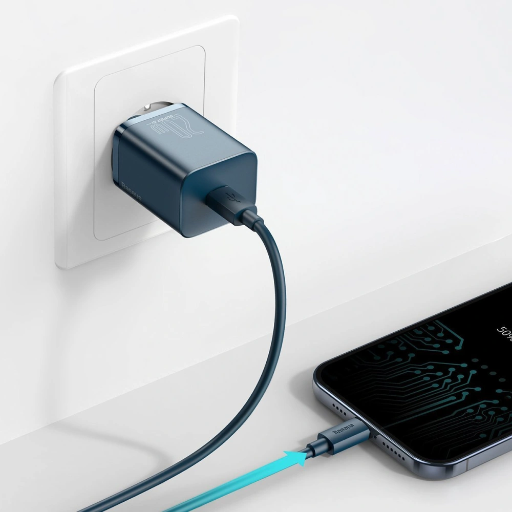 Wholesale Baseus Super Si Quick Charger 1C 20W (Blue) - BSU2699BLU - {ean13} - Hurt