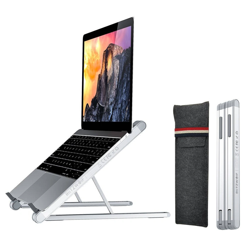 Hurtownia GSM - Podstawka Pod Laptop BlitzWolf BW-ELS1, 9.7-15.6, Regulowana (Srebrna) - BLZ381 - {ean13} - Hurt