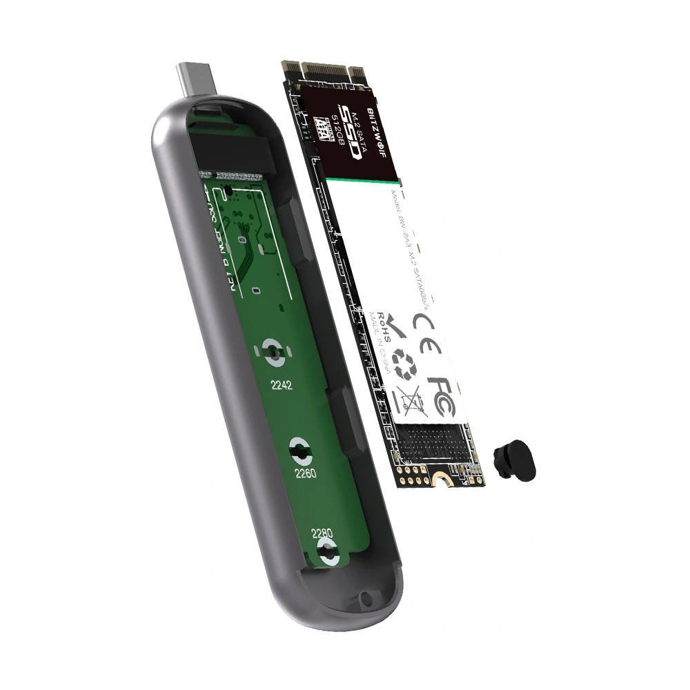 Hurtownia GSM - Obal disku SATA M.2 SSD BlitzWolf BW-SSDE3 B-key, 5Gbps, USB-A - BLZ383 - {ean13} - Hurt