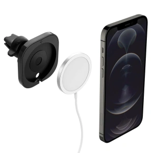 Uchwyt samochodowy Spigen MagFit Apple MagSafe Car Charger Holder Black