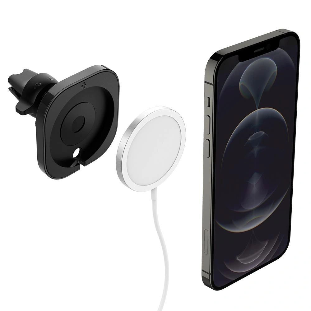 Hurtownia GSM - Upevnění do auta Spigen MagFit Apple MagSafe Držák na nabíječku černý - SPN1625BLK - {ean13} - Hurt