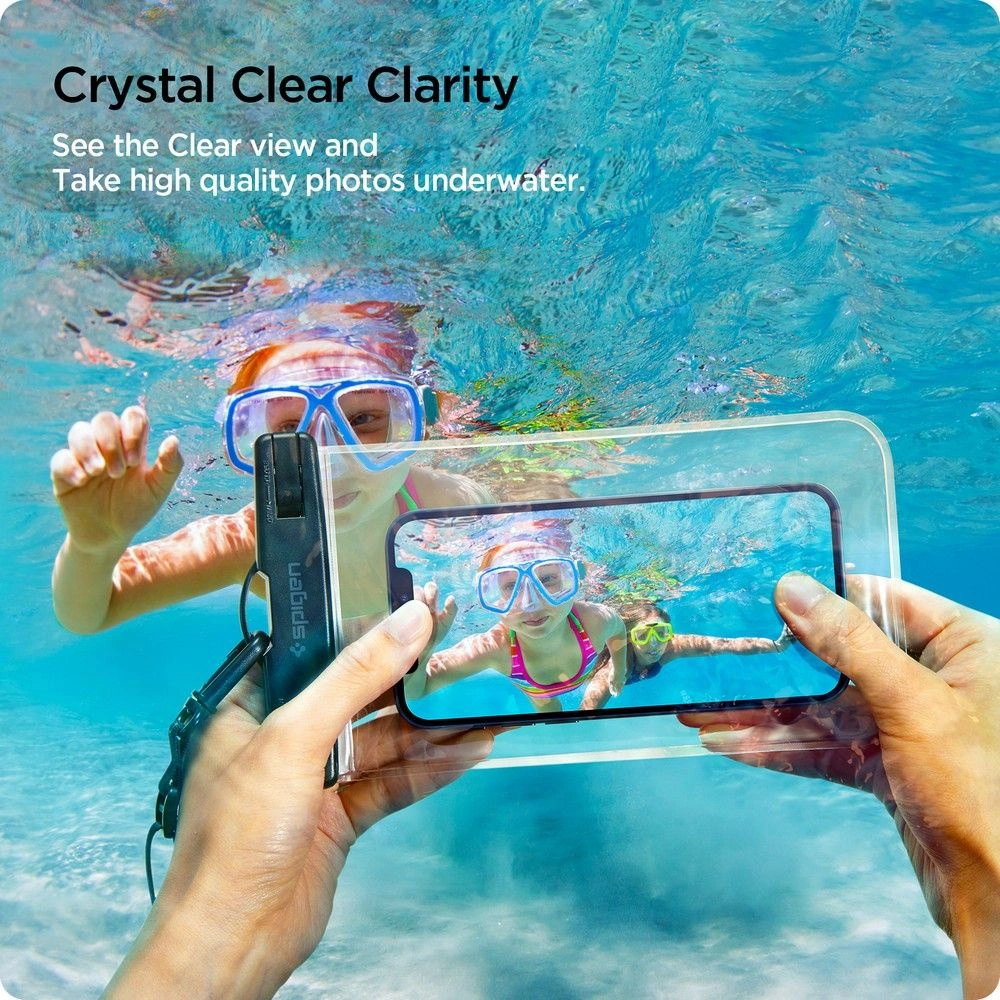 Hurtownia GSM - Uniwersalne wodoszczelne etui Spigen A601 Universal Waterproof Case Crystal Clear [2 PACK] - SPN1626CL - {ean13} - Hurt