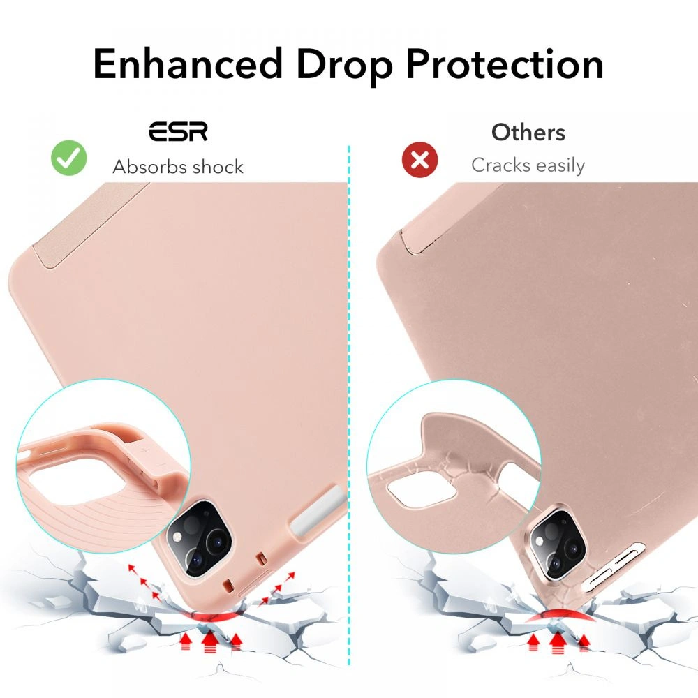 Hurtownia GSM - Etui ESR Rebound Pencil Apple iPad Pro 11 2021 (3. generace) Rose Gold - ESR323RS - {ean13} - Hurt