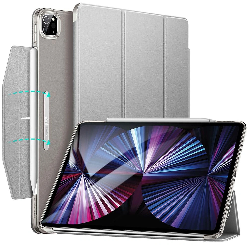 Wholesale ESR Ascend Trifold Apple iPad Pro 11 2021 Silver Grey - ESR324SLVGRY - {ean13} - Hurt