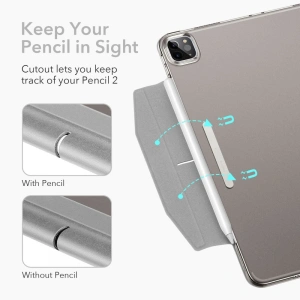 Wholesale ESR Ascend Trifold Apple iPad Pro 11 2021 Silver Grey - ESR324SLVGRY - {ean13} - Hurt
