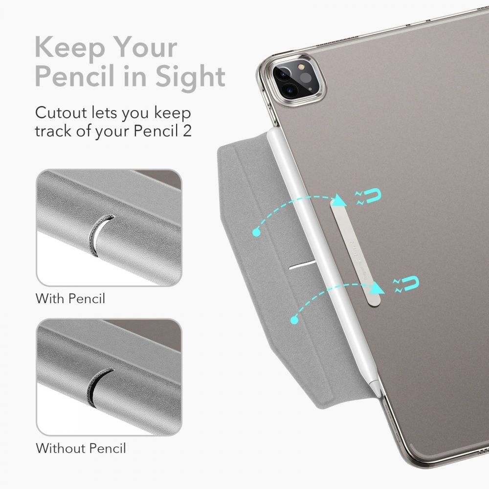 Hurtownia GSM - Etui ESR Ascend Trifold Apple iPad Pro 11 2021 (3. generacji) Silver Grey - ESR324SLVGRY - {ean13} - Hurt