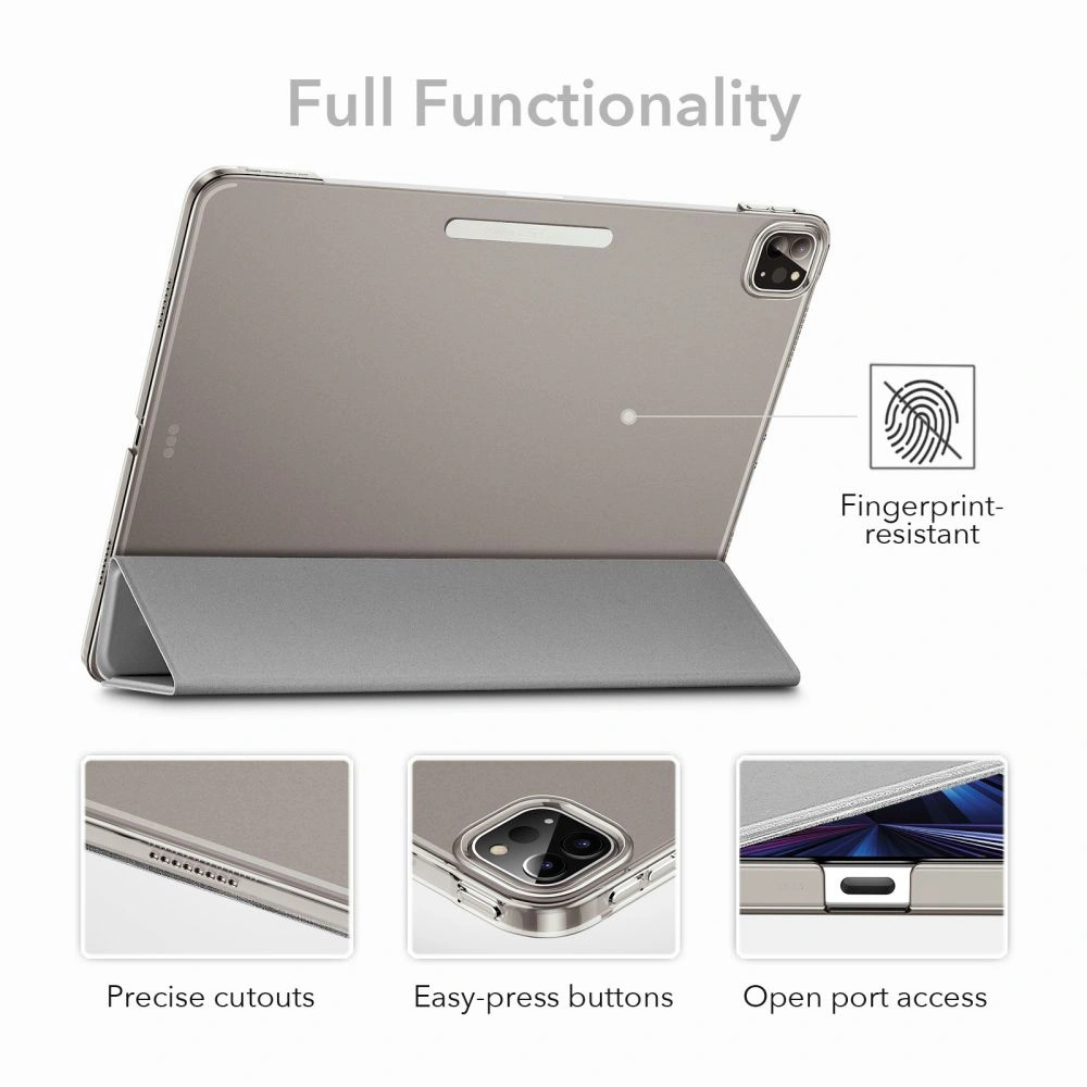 Wholesale ESR Ascend Trifold Apple iPad Pro 11 2021 Silver Grey - ESR324SLVGRY - {ean13} - Hurt