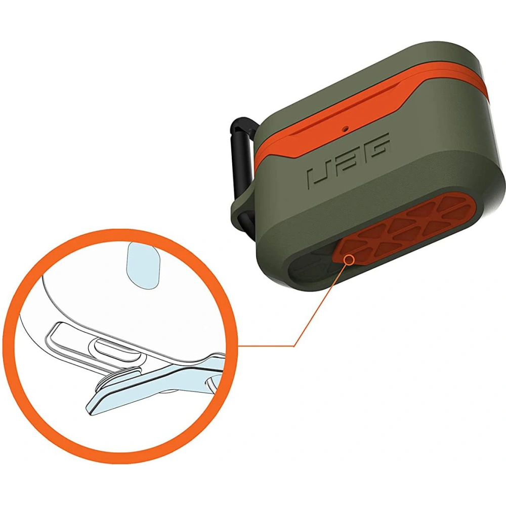 Hurtownia GSM - Etui UAG Urban Armor Gear V2 Apple AirPods Pro (olive/orange) - UAG636OLIORG - {ean13} - Hurt