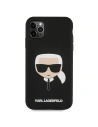 Etui Karl Lagerfeld KLHCN58SLKHBK Apple iPhone 11 Pro černý/black hardcase Silicone Karl's Head